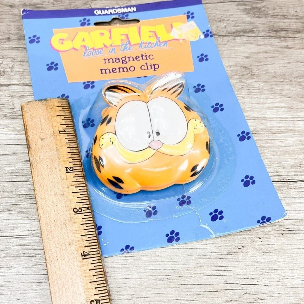Garfield loose in the‎ kitchen magnetic memo Clip, NOS In Packaging 1978